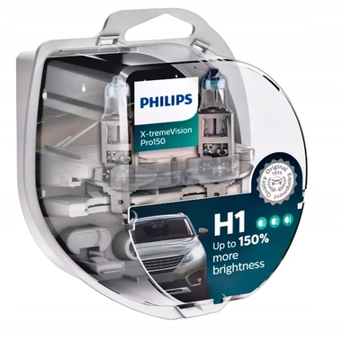 Żarówki H1 Philips X-Treme Vision Pro150 + 150 %