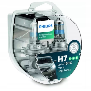 Żarówki H7 Philips X-Treme Vision Pro150 + 150 %