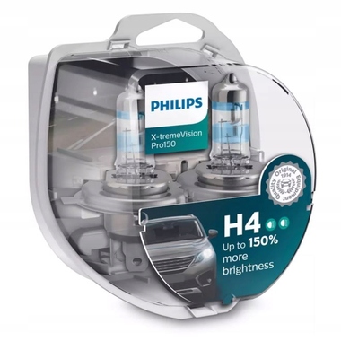 Żarówki H4 Philips X-Treme Vision Pro150 + 150 %